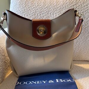 Dooney & Bourke Tan and Brown Hobo Bag
